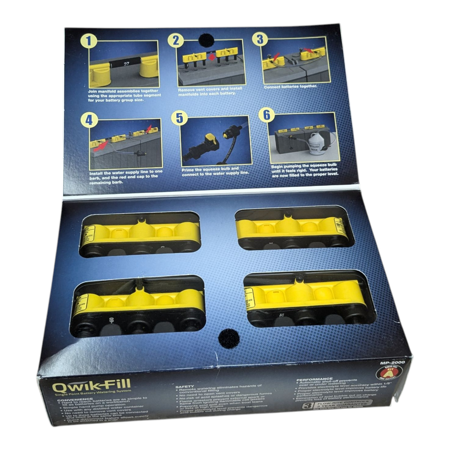 Flow-Rite Qwik Fill MP-2000 Single Point Battery Watering System - Kit A