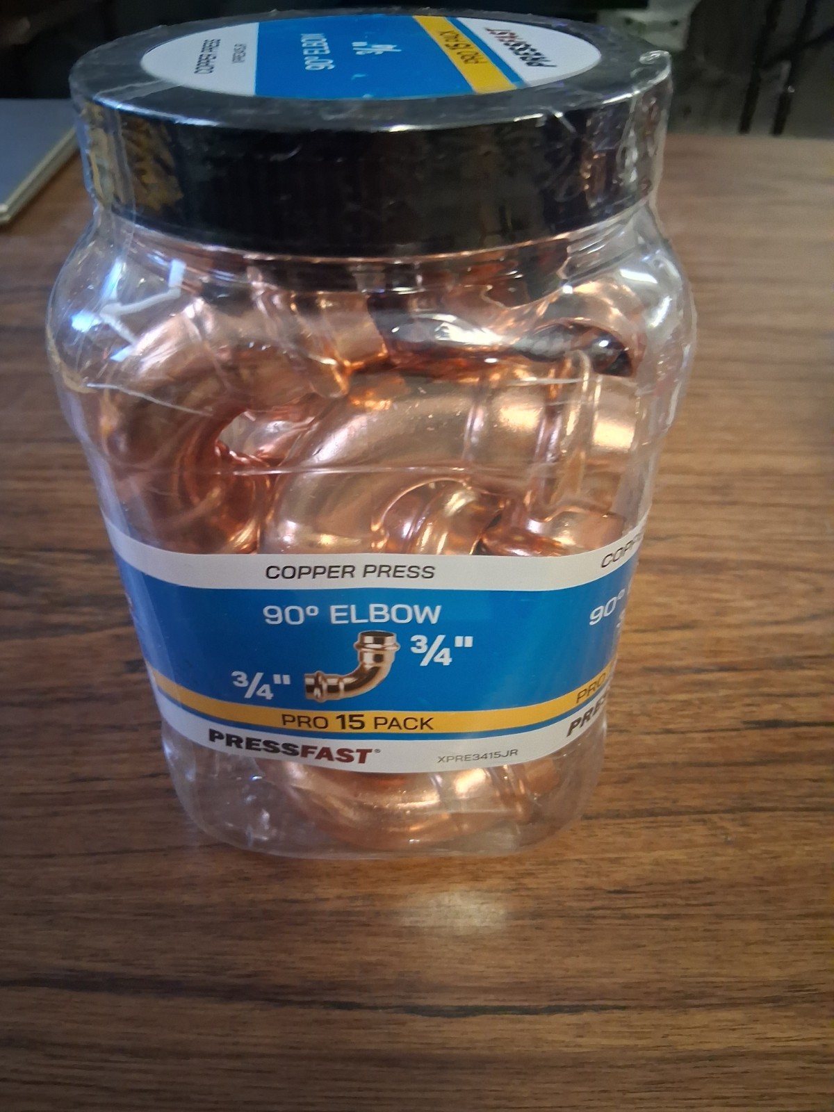 3/4 inch  90° Elbow Copper Press Apollo Brand - 15 Pack