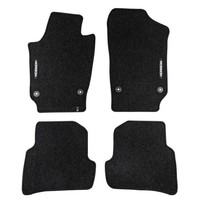 Frogum FußMattensatz Autoteppich Textil FüR VW Polo 6R 6C 6R_ 60_ 61_ 602