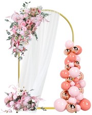 7.2FT Arch Backdrop Stand, Gold Metal Arch Stand Backdrop Ideal for Weddings,...