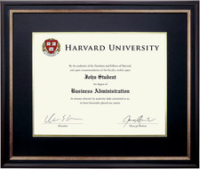 Photo Document Frame: 11" X 14" with Double Mat Graduation Diploma Certificate H