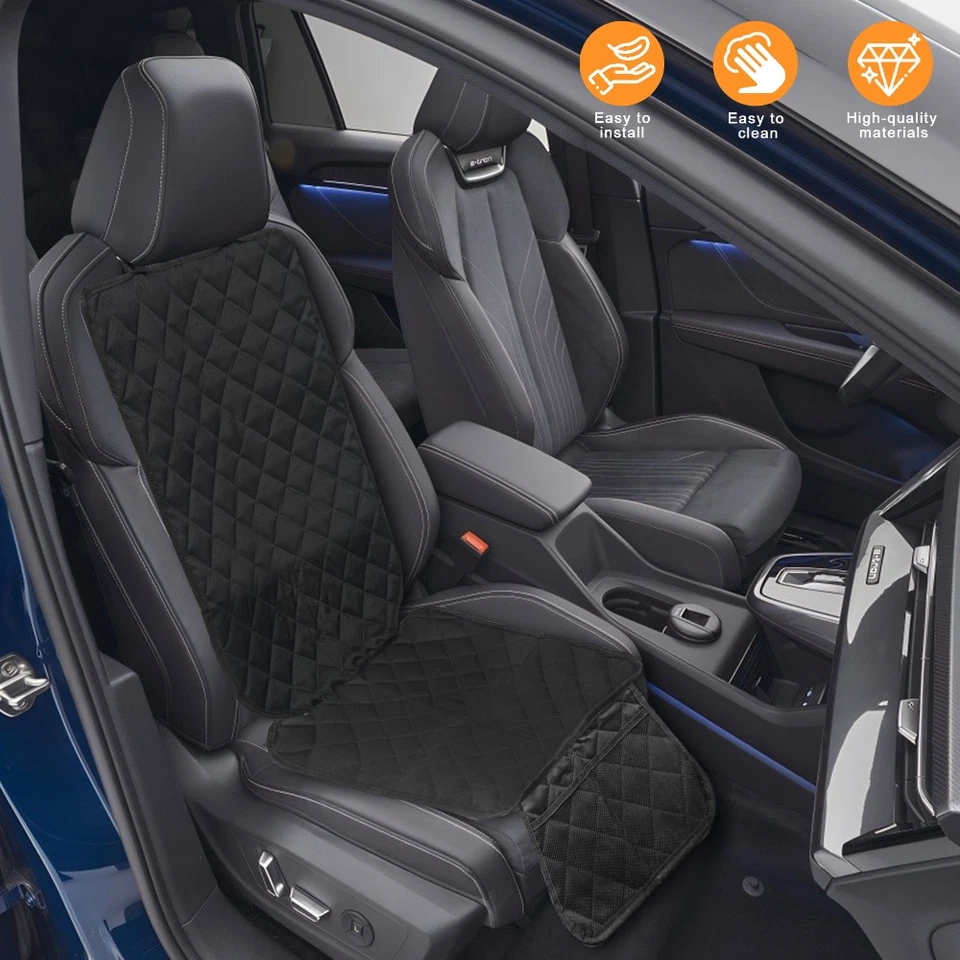 Autositzschoner Kindersitzunterlage Sitzschoner Auto Kindersitz mit Netztaschen - Bild 2 von 4