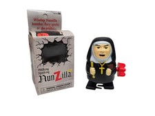 Nunzilla Wind Up Walking Sparking Nun Toy With Box 1997 Vintage - READ