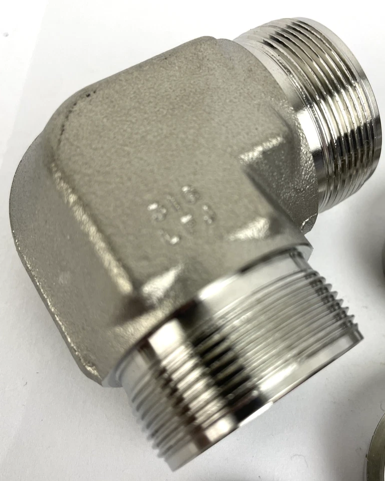 Codo de unión de acero inoxidable Swagelok SS-1610-9, 1" 316, 90 grados OEM Foto 4 de 4