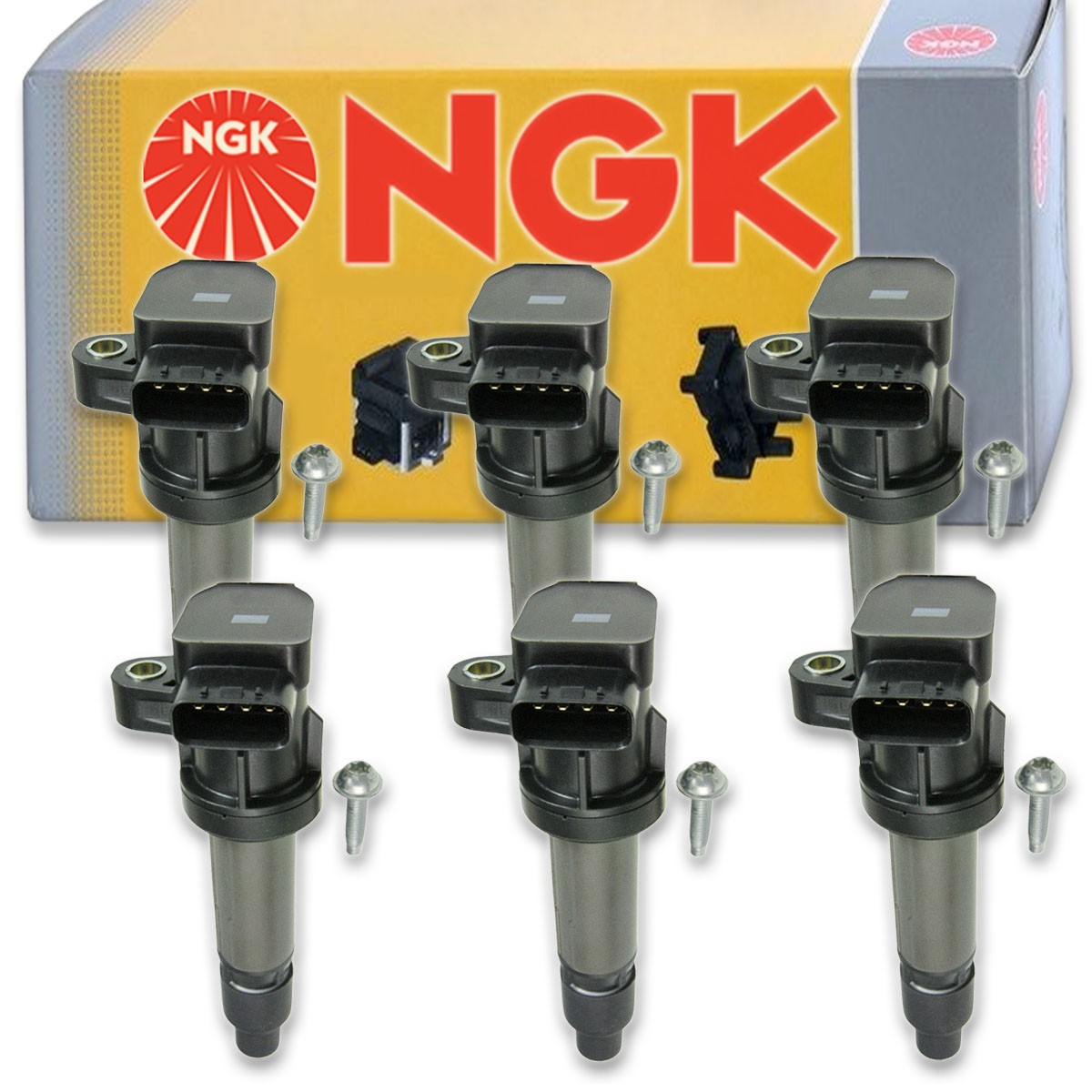 6 pc NGK 48720 U5186 Ignition Coils for UF543 UF-543 IC623 GN10453 E1043 ak