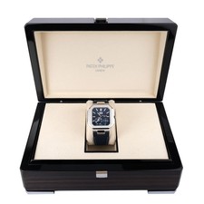 Patek Philippe Cubitus Watch 45MM Blue Index Hour Markers Dial Platinum 9