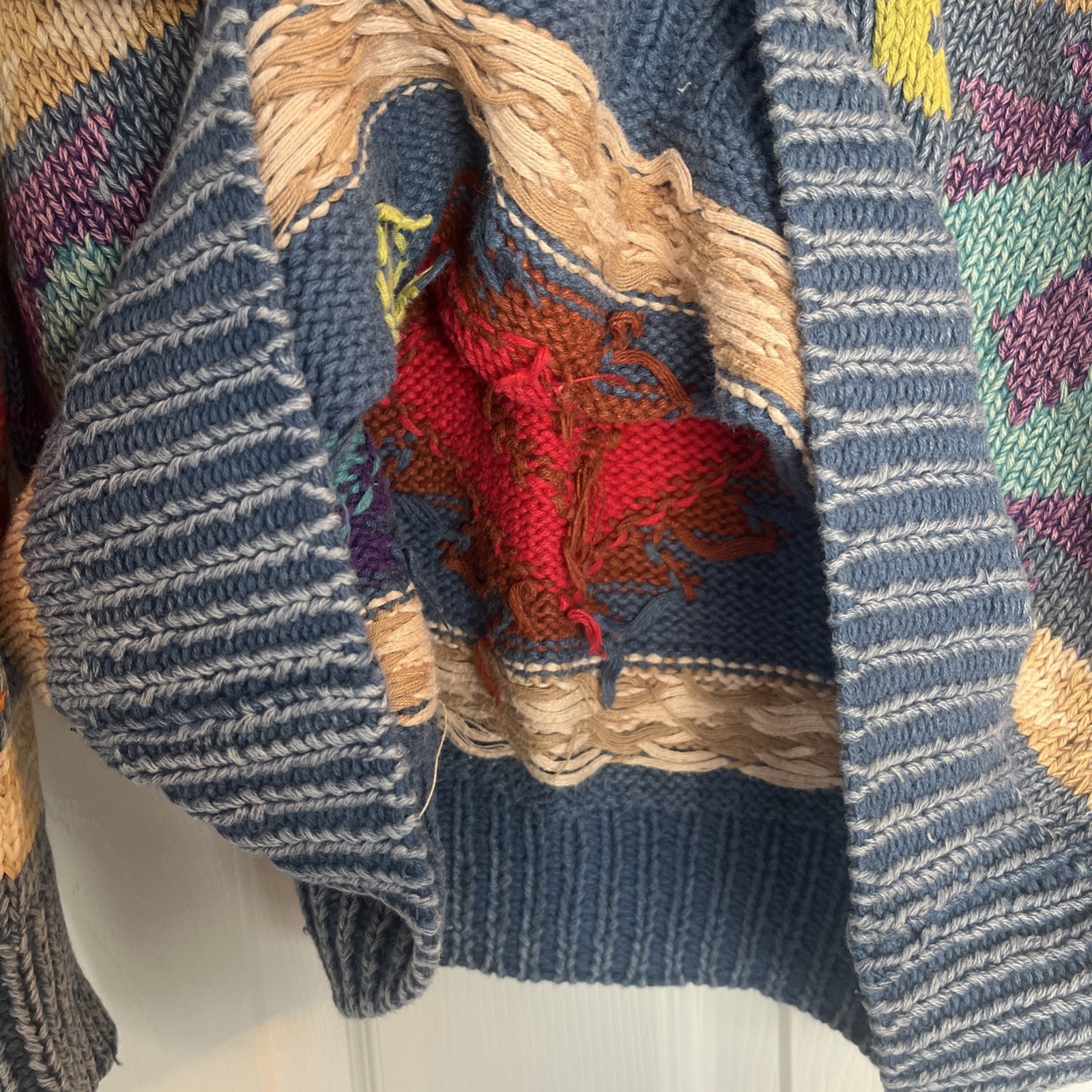 Structure Aztec Pattern Vintage Sweater Men's XL … - image 6