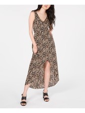CRYSTAL DOLLS Womens Hi-Lo Maxi Dress Sleeveless V Neck