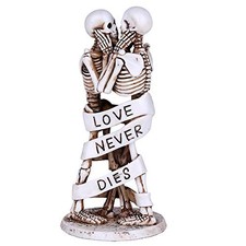 Image of Pacific Giftware Love Never Dies Skeleton Couple Resin Figurine