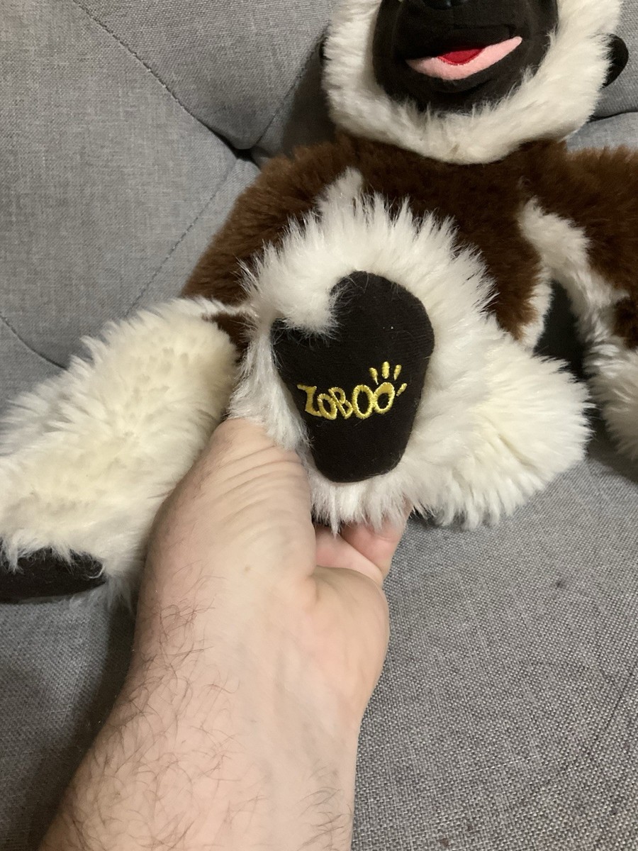 Eden Zoboomafoo ZOBOO Plush Lemur Monkey Brown Cream PBS Kids 2000