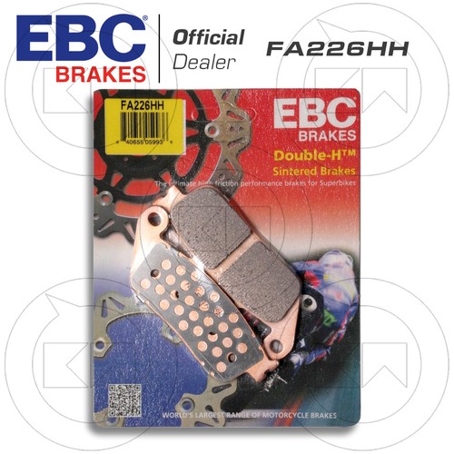 PASTIGLIE FRENO ANTERIORE SINTER EBC FA226HH TRIUMPH TIGER XR 800 ABS 2015-2016 - Foto 2 di 5