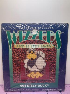 SUGARPLUM WIZZERS Counted Cross Stitch Ornament Kit #904 DIZZY DUCK
