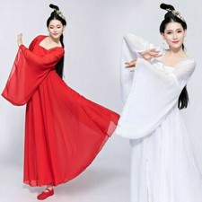 Damen Chinesisch Ballett Tanzen Kleid Folk Kost&uuml;m Ballsaal Antike Fee Cosplay