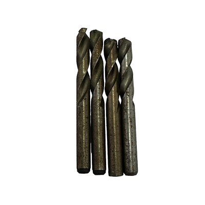 Lot of 4 Twist Drills Letter G HS USA , Dormer 1/4'' HSCO x 2 Pieces , 17/64''