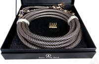 Paar (2X) 2 M High-End Black Line Lautsprecherkabel-Set Dynavox Ofc Geschirmt
