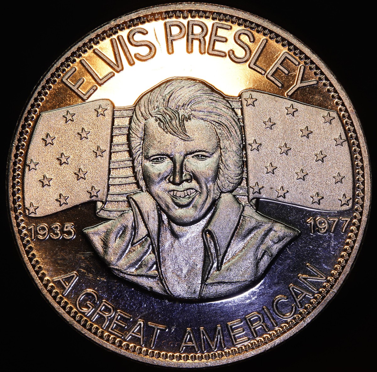 ELVIS PRESLEY ICON Collection Originale JFK Kennedy Mezzo Dollaro - Foto 9