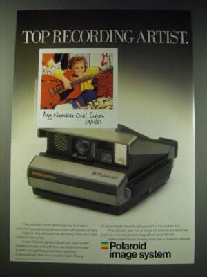1987 Polaroid Image System Camera Ad - Top recording artist