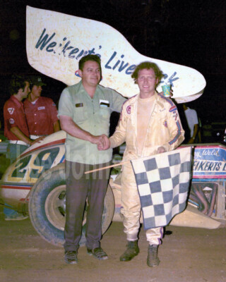 1974 Kenny Weld Weikert Livestock sprint car - 4x6 Print - Free Shipping