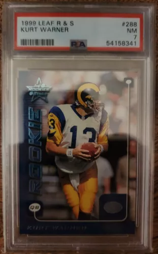 1999 Leaf Rookies & Stars - #288 Kurt Warner Rookie - PSA NM 7