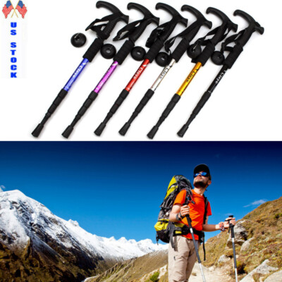 Cane Walking Stick Travel Outdoor Retractable Aluminium Alloy Cane US
