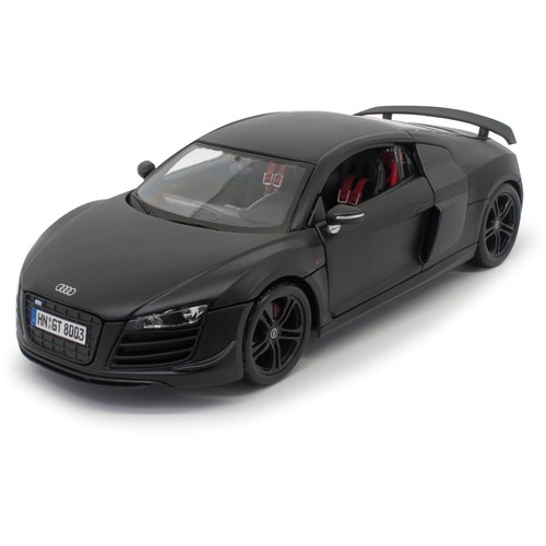 Audi R8 GT Matt Black 1/18 Diecast Car Model by Maisto Ships from Japan