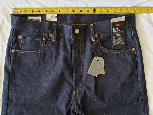 LEVI'S 501 Shrink-to-Fit Raw SELVEDGE "Daffodils" LVC style Men's Jeans 35 x 34 - Picture 5 of 22