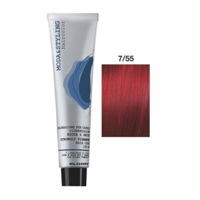 Elgon Moda & Styling Hair Color Cream 125m 7/55 Intense Red Blonde
