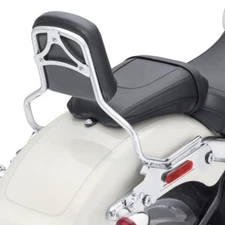Chrome Detachable Passenger Backrest Sissy Bar For Harley Fat Boy Breakout 18-25