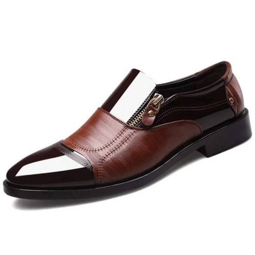 Men's Business Dress Shoes for Wedding Fashion Pointed Toe Large Size Breathable - Picture 19 of 56