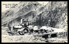 Postcard Hauling Marble 9300 Feet above Sea Level, Marble Colorado UNP