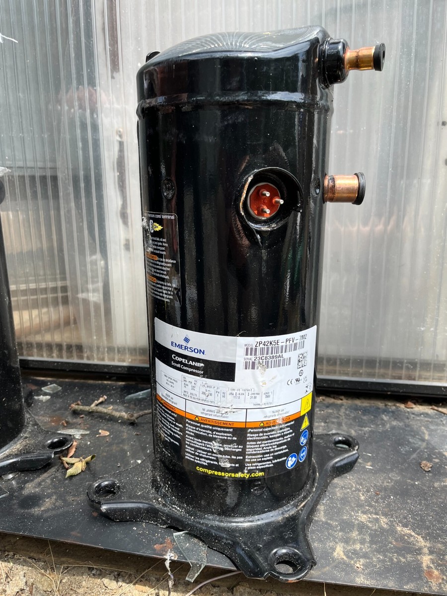 Copeland Emerson 3.5Ton Scroll Compressor ZP42K5E-PFV-7M2 1PH 208