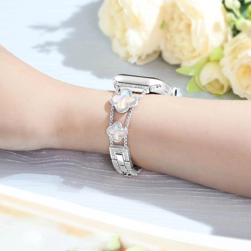 Correa de pulsera de diamantes brillantes 38/45/49 mm para Apple Watch Series 10 9 8 7 6 Foto 3 de 4