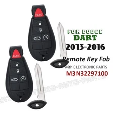 2x M3N32297100 for Dodge Dart 2013-2016 OEM Parts Remote Start Key Fob Fobik