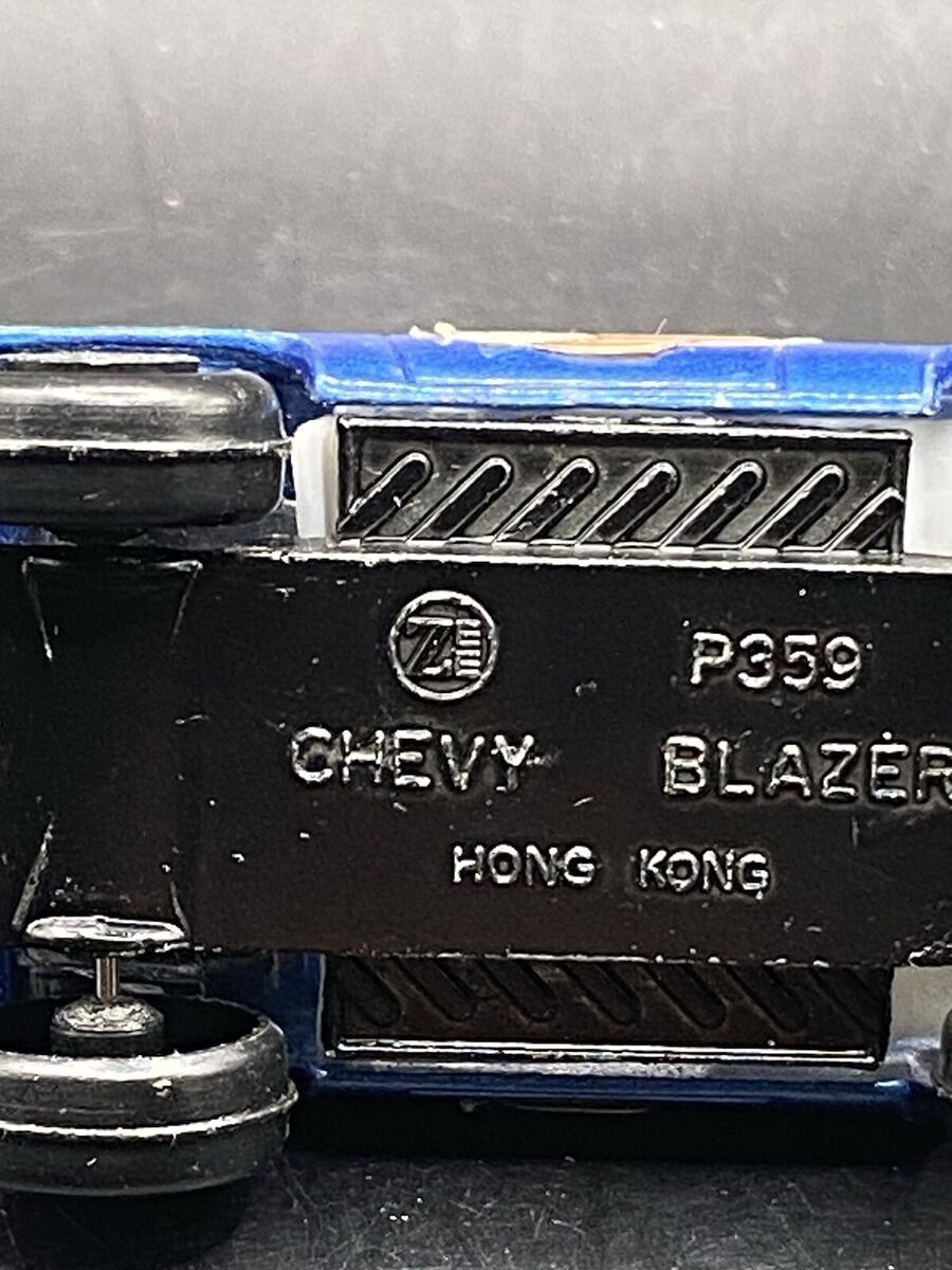 1980 Zylmex Zee Toys Chevy Blazer Blue P359 Hong Kong 4x4 1980 Zylmex Zee Toys Chevy Blazer Blue P359 Hong Kong 4x4