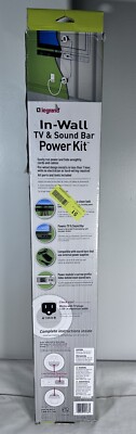 In-Wall Soundbar Flat Screen TV Power & Cable Concealment Grommet Kit - White