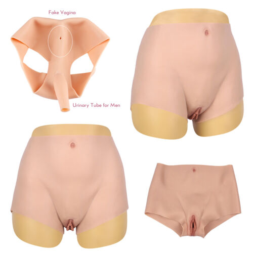 Silicone Pantalon avec vagin travesti pantalon sous-vêtements transgenre - Photo 1/18
