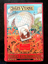 MISTRESS BRANICAN. JULES VERNE. CARTONNAGE HETZEL DOS AU PHARE PORTRAIT. 1891