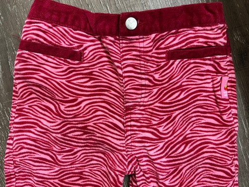 Vintage 2005 STRAWBERRY SHORTCAKE Pink Corduroy Zebra Striped Pants - Size 4T - Picture 2 of 7