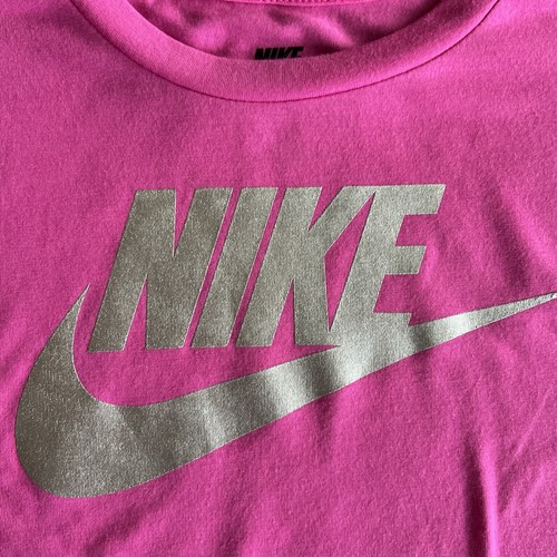 Girls Nike Tee Top T-Shirt Pink Athletic Sports Short Sleeve Size 6X Nwt - Picture 2 of 3