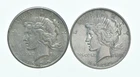 1925 & 1922 Peace Silver Dollar $1 Bullion Collection Lot *106