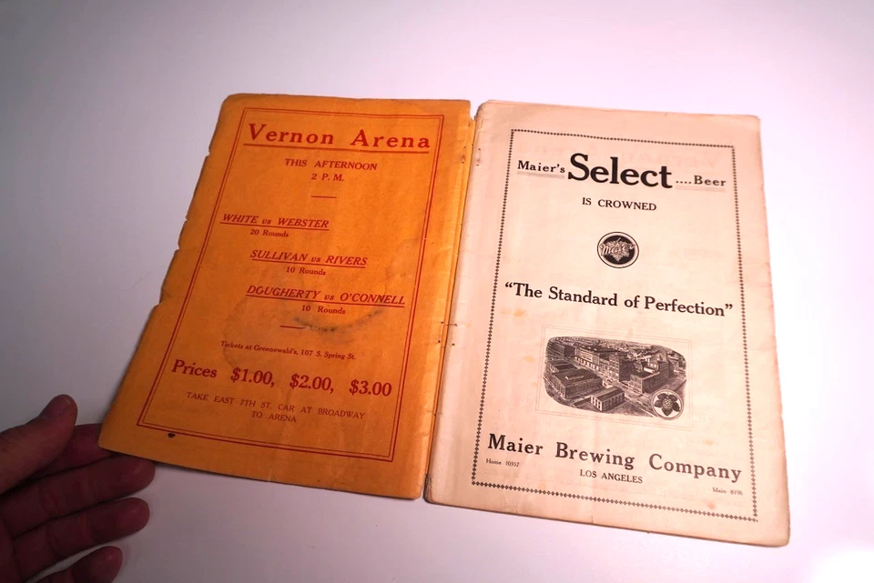 1911 Santa Monica Official Road Race Program & Score Card Lozier Franklin - Image 3 of 4