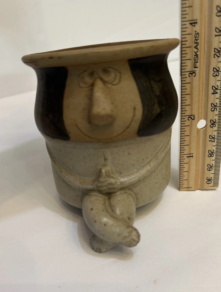 FITZ & FLOYD HUMOROUS STONEWARE PLANTER 1975 VINTAGE SUPER CUTE!