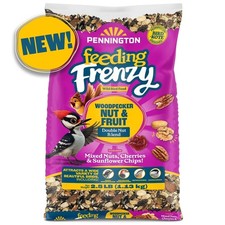 Feeding Frenzy Woodpecker Nut  Fruit Double Nut Blend Wild Bird Food, 2.5