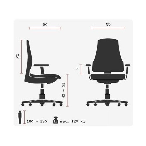 Topstar Luxus Chefsessel OFFICE RS1 Leder Schwarz - Bild 2 von 2