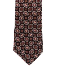 Vtg Coburne Square Tie 100% Silk Foulard Made in Italy 57x3.5 Trad Ivy Classic