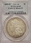 1899 O Morgan Silver Dollar PCGS XF45 VAM 31 Micro O - TOP 100 - VERY AFFORDABLE