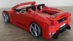 Lego 8143 Ferrari F430 Challenge 1:17 Racers Super Car 2007 Set no Box Read