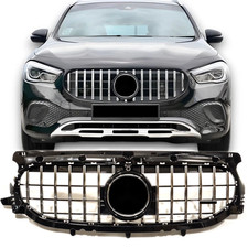 ? GRILL FÜR MERCEDES GLA H247 PANAMERICANA AMG GT OPTIK CHROM + STERN + EMBLEM ? GRILL FÜR MERCEDES GLA H247 PANAMERICANA AMG GT OPTIK CHROM + STERN + EMBLEM