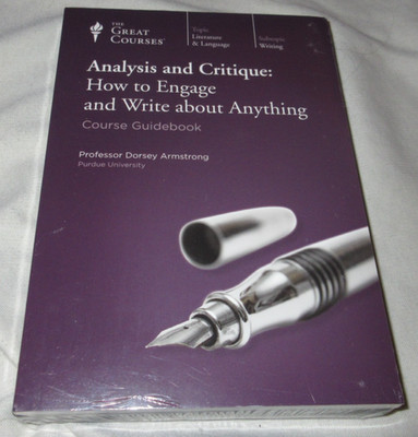 Analysis & Critique: How To Engage+Write About Anything DVD's NEW Great Courses