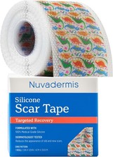 Silicone Scar Tape for Kids - Scar Tape for Surgical Scars - 120" x 1.5" Roll -
